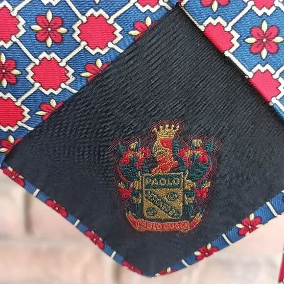 Paolo Gucci Italy made 100% silk tie - Picture 4 of 6